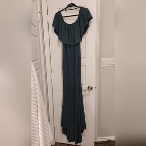 Dark Green Maternity Dress